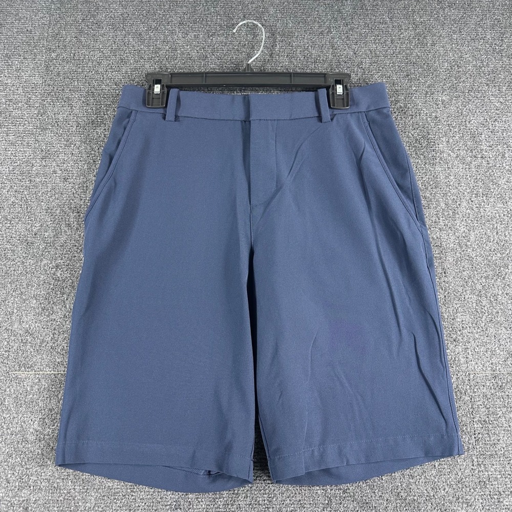 Nike Golf Shorts Mens 30 Navy Blue‎ Dri Fit Flat Front Performance Athletic